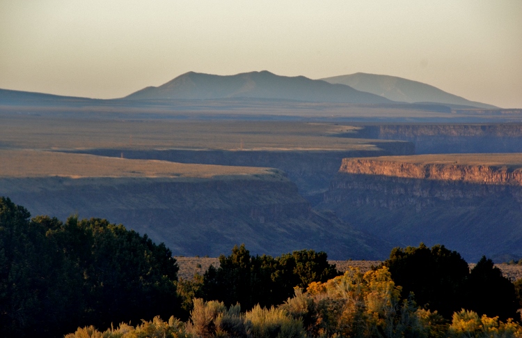 The Rio Grande Gorge at dusk
